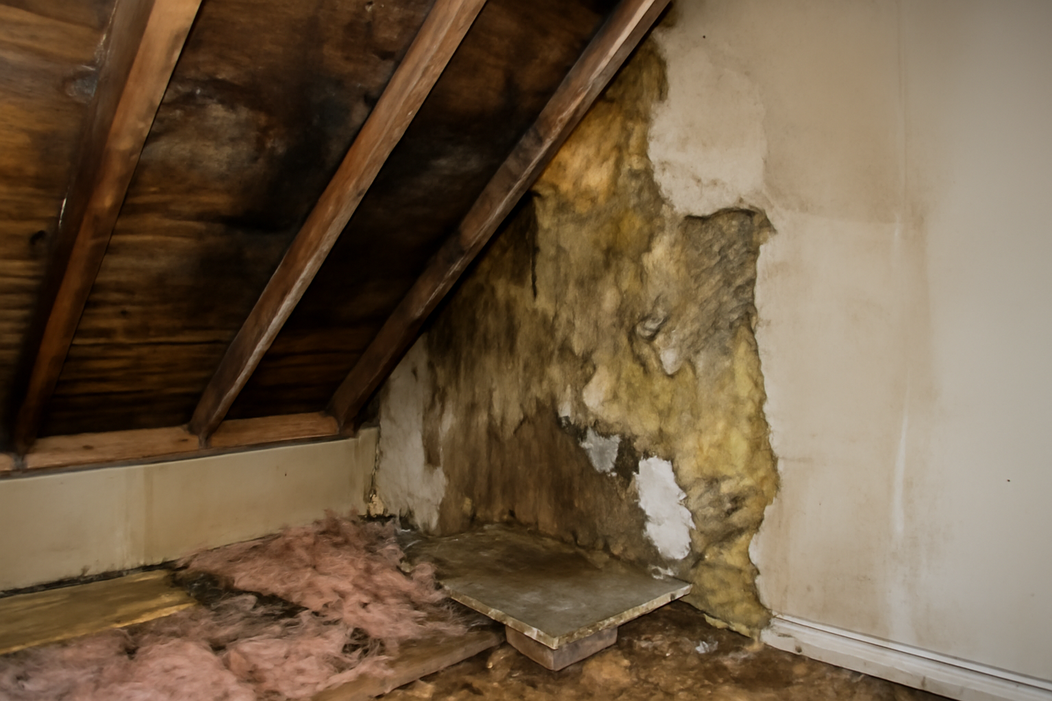 Attic Water Damage Restoration in Aurora, OH