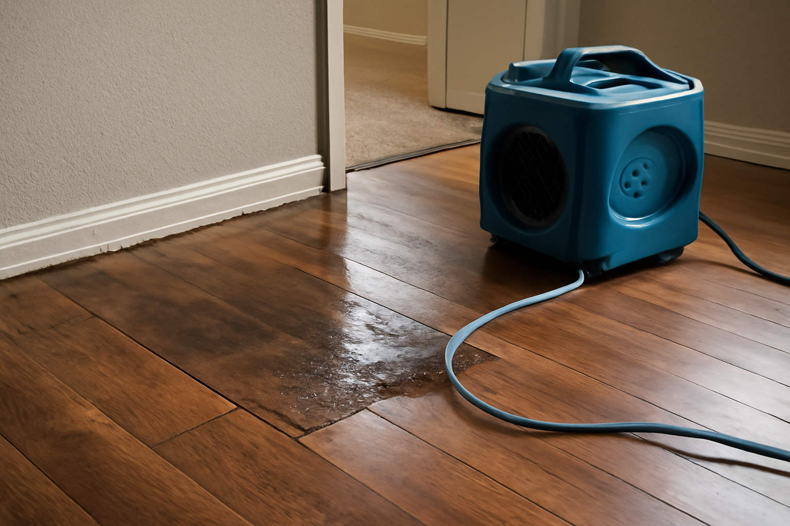 Laminate Floor Water Extraction in Austintown, OH