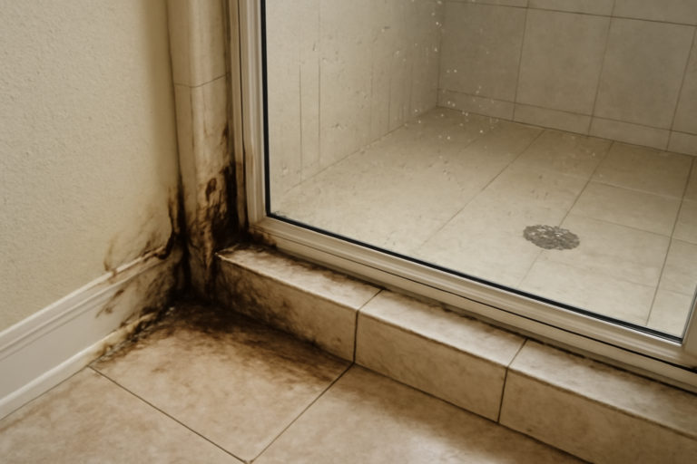 Shower Leak Water Removal