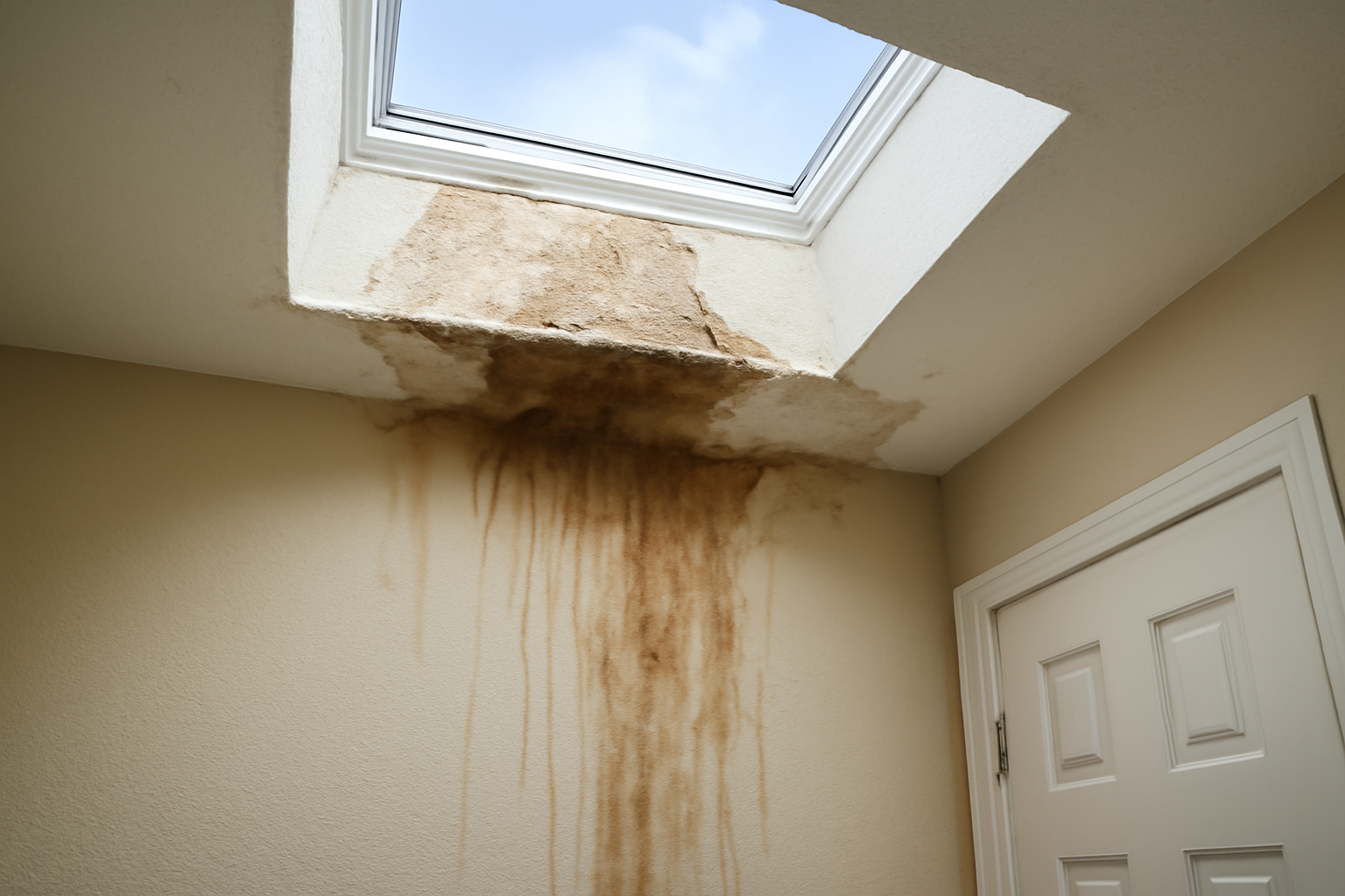 Skylight Leak Water Removal in Streetsboro, OH