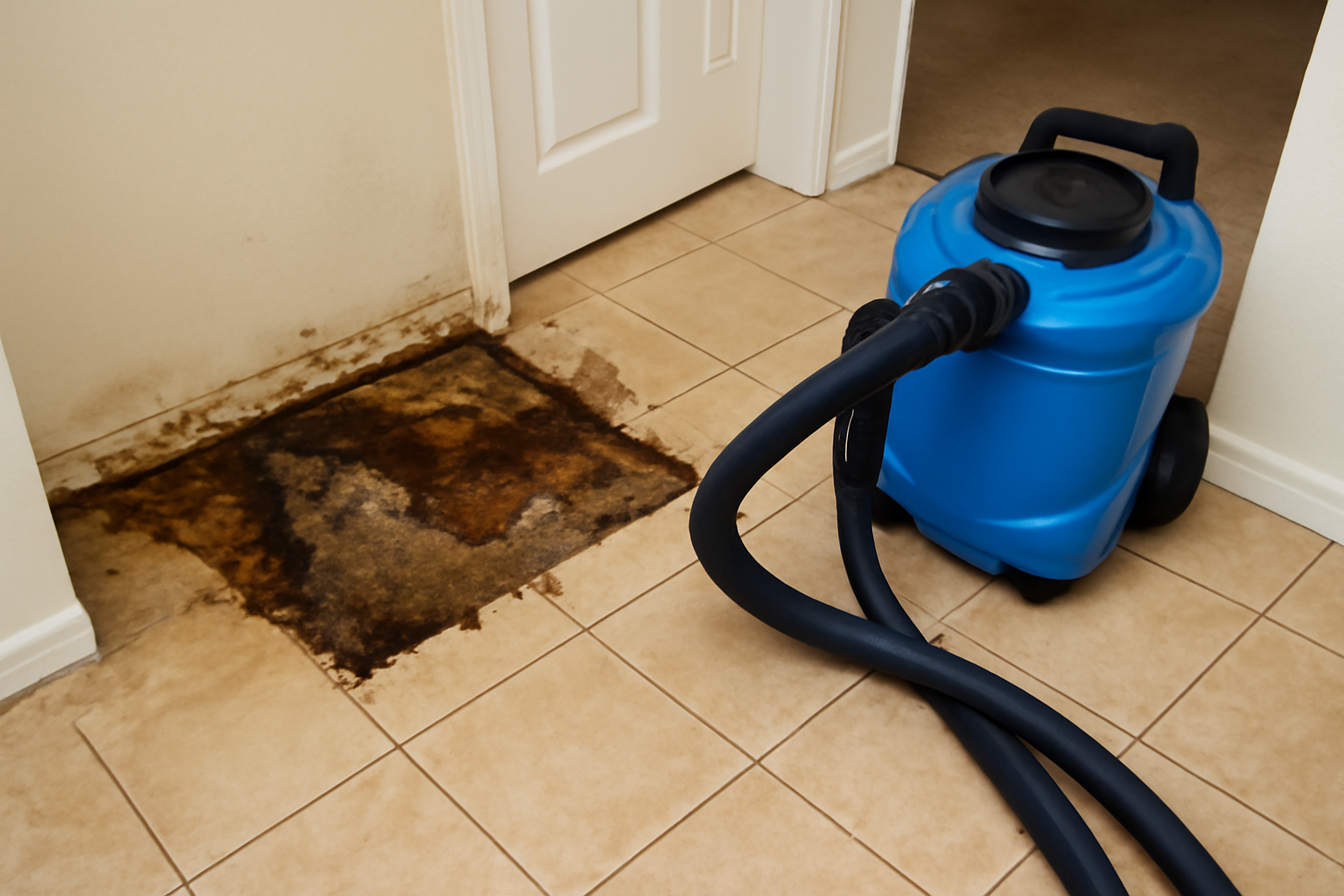 Tile Floor Water Extraction in Aurora, OH